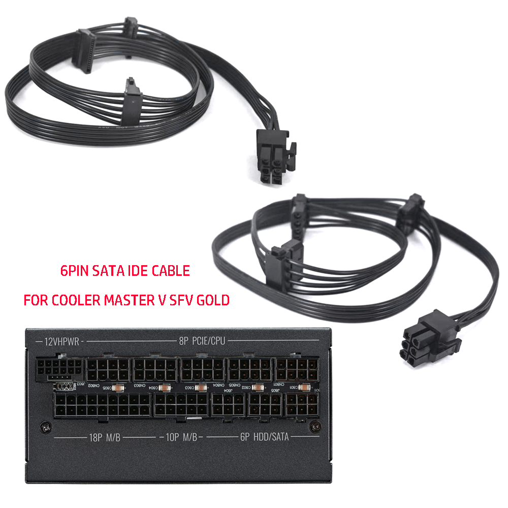 Sfx Power Supply 850W Gold - 6PIN PCIE NAAR 3 * SATA