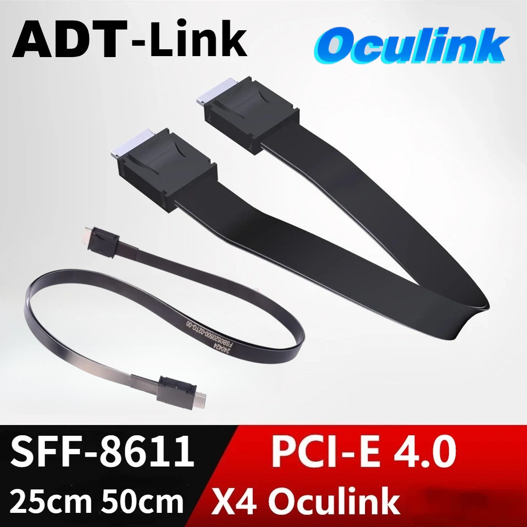 External Gpu Dock Pcie 4.0 Oculink - 1M PCI-E 4.0 X4 SFF-8611 Mannelijke