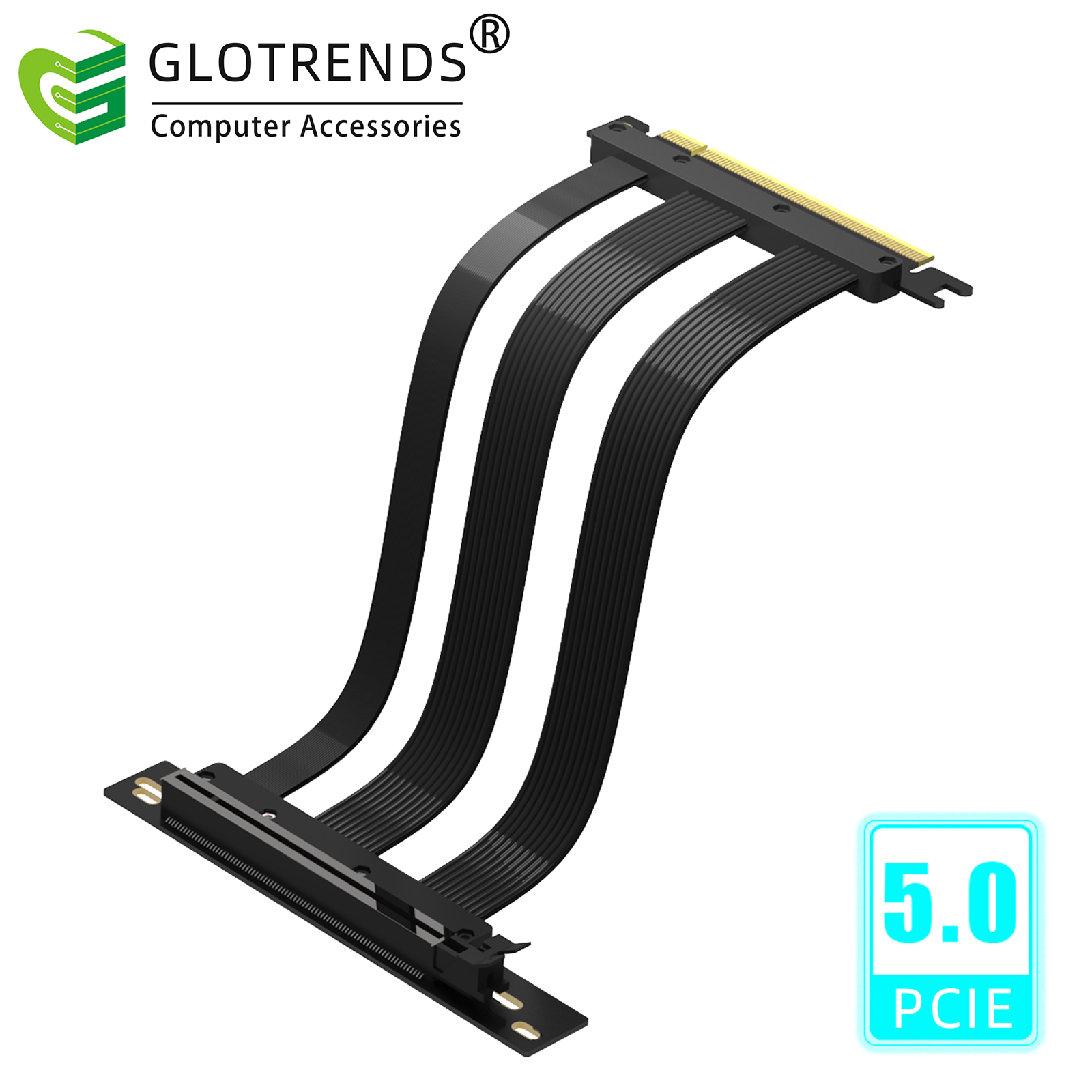 Pcie 4.0 X16 Riser Cable 90 Degree - PCIe 5.0 Riser-kabel, compatibel met PCIe