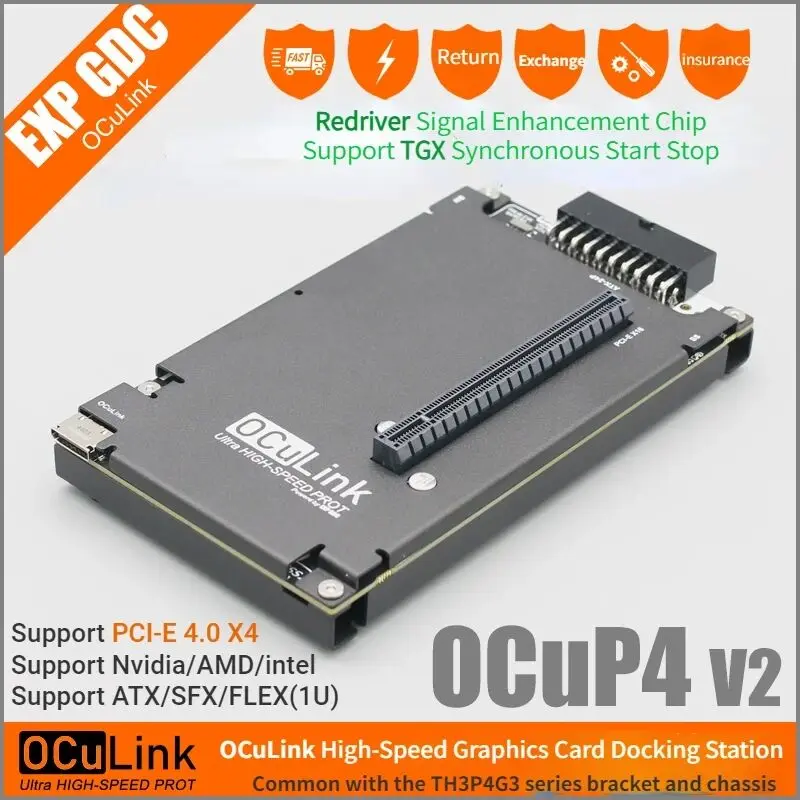 External Gpu Dock Pcie 4.0 Oculink - OCuP4V2 OCuLink GPU Dock met ReDriver