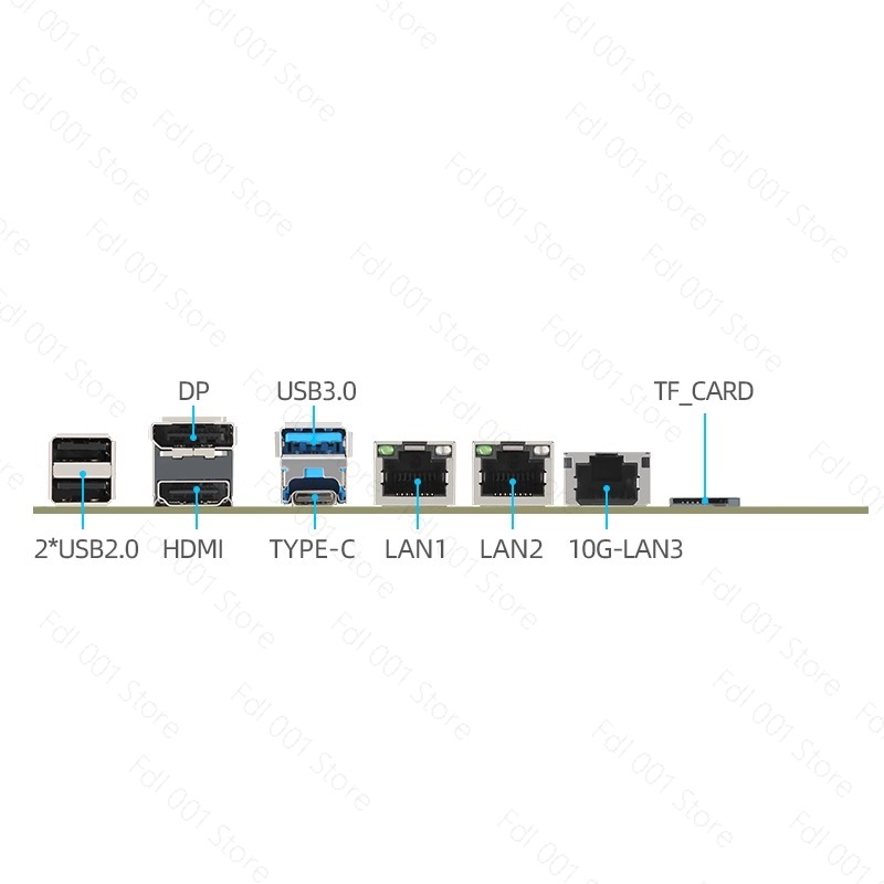 Nas Motherboard N100 6 Sata - N100 moederbord Dual 2.5G 10G SFP