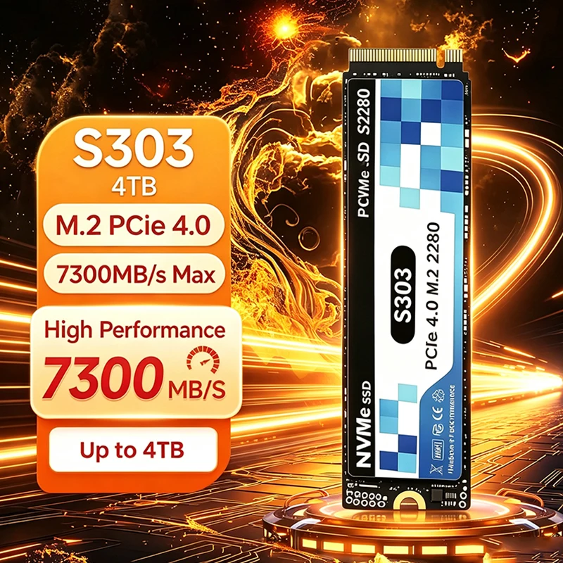 M.2 Nvme 4Tb Pcie 4.0 Ssd - 2026 Nieuwe Originele S303 M.2 SSD