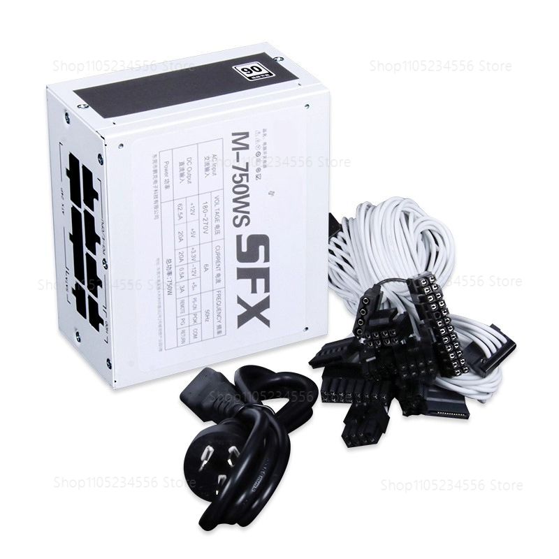 Sfx Power Supply 850W Gold - SFX full module puur witte 750W