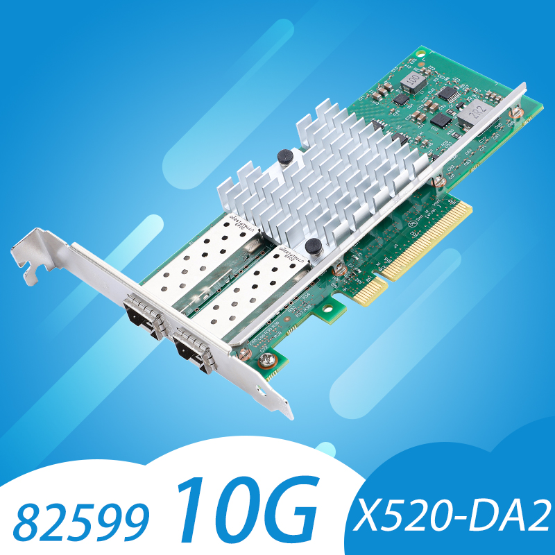 10Gb Sfp+ Pcie Network Card Dual Port - Intel X520-DA2 10Gb SFP+ PCI-E netwerkkaart