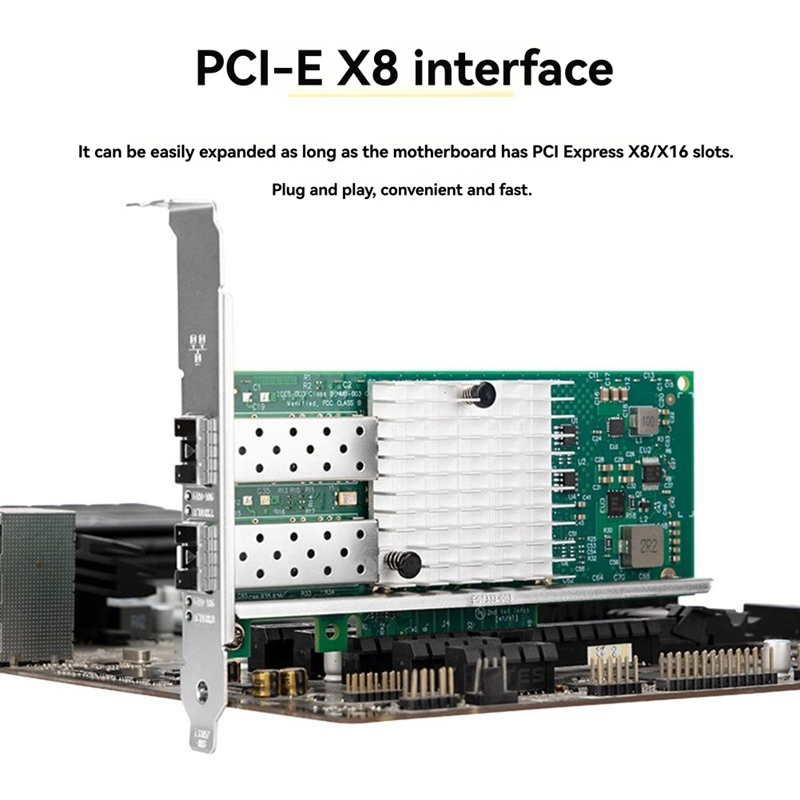 10Gb Sfp+ Pcie Network Card Dual Port - X520-DA1 10Gb SFP+ dubbele poort netwerkkaart