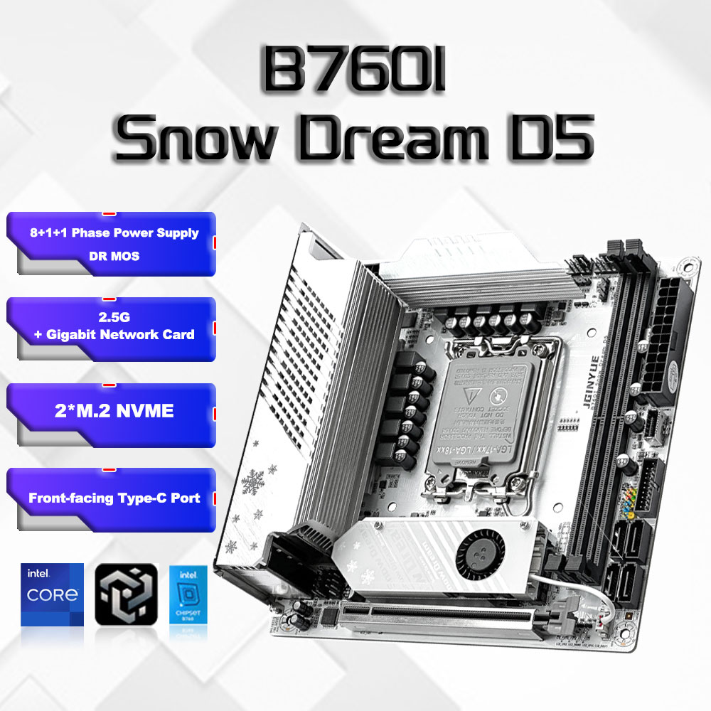 Lga 1700 Ddr5 Itx Motherboard - B760i ARGB WIFI DDR5 Moederbord mini