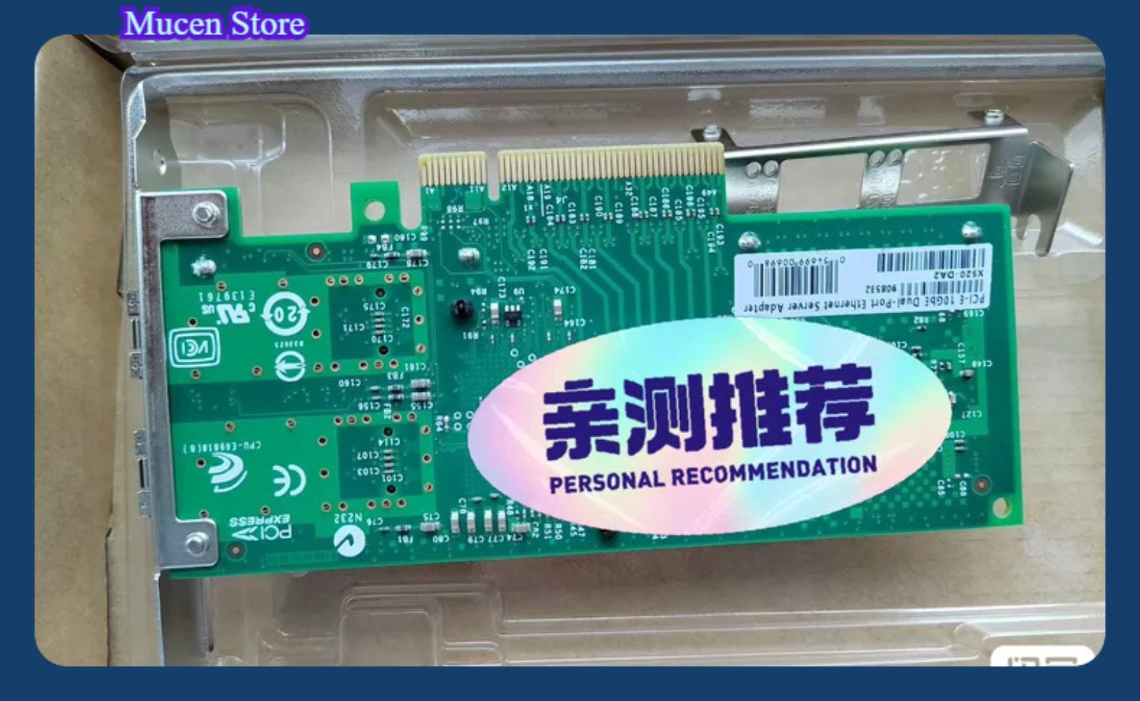 X520-DA2 10Gb SFP+ PCI-E netwe - 10Gb Sfp+ Pcie Network Card Dual Port recensie en prijs
