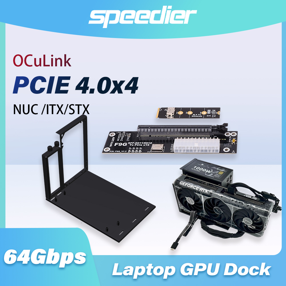 F9G 64Gbps OcuLink naar PCIE 4 - External Gpu Dock Pcie 4.0 Oculink recensie en prijs