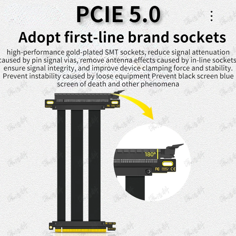 PCIe 5.0 x16 Riserkabel, perfe - Pcie 4.0 X16 Riser Cable 90 Degree recensie en prijs
