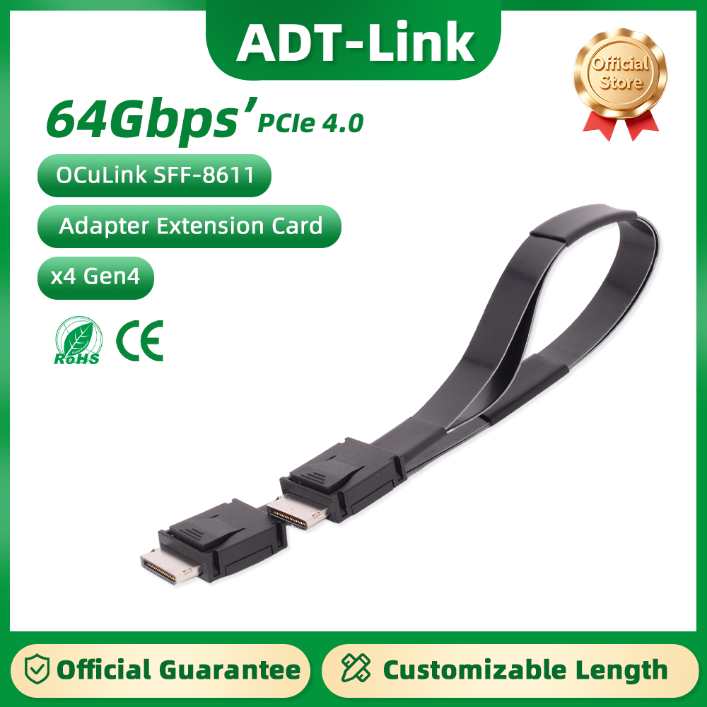 ADT-Link PCI-E 4.0 X4 SFF-8611 - External Gpu Dock Pcie 4.0 Oculink recensie en prijs