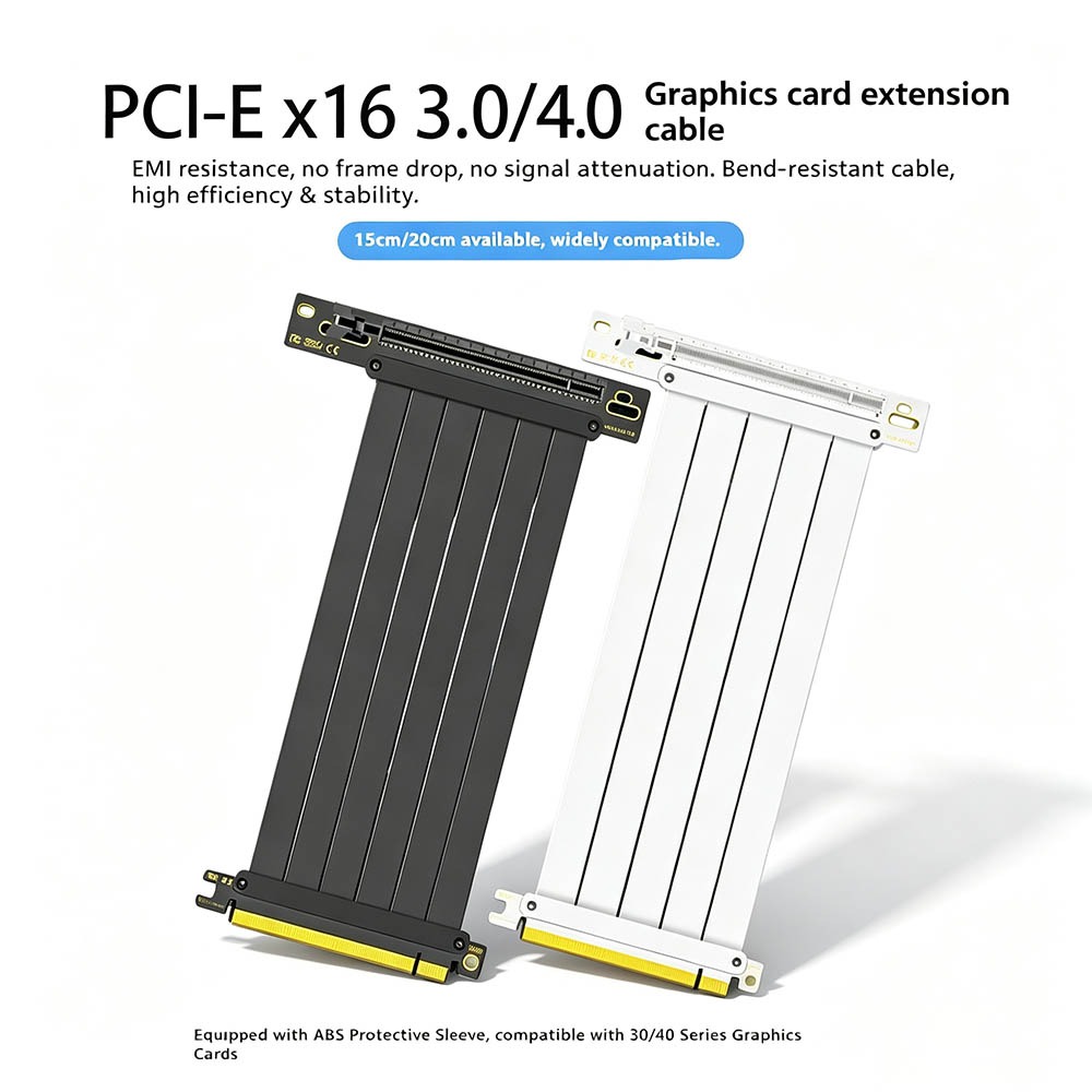 PCI‑E 4.0/3.0 X16 GPU Riser Ka - Pcie 4.0 X16 Riser Cable 90 Degree recensie en prijs