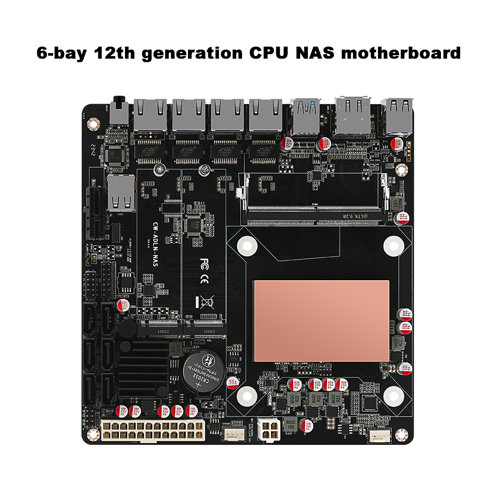 N100/N150 6-bay NAS moederbord - Nas Motherboard N100 6 Sata recensie en prijs