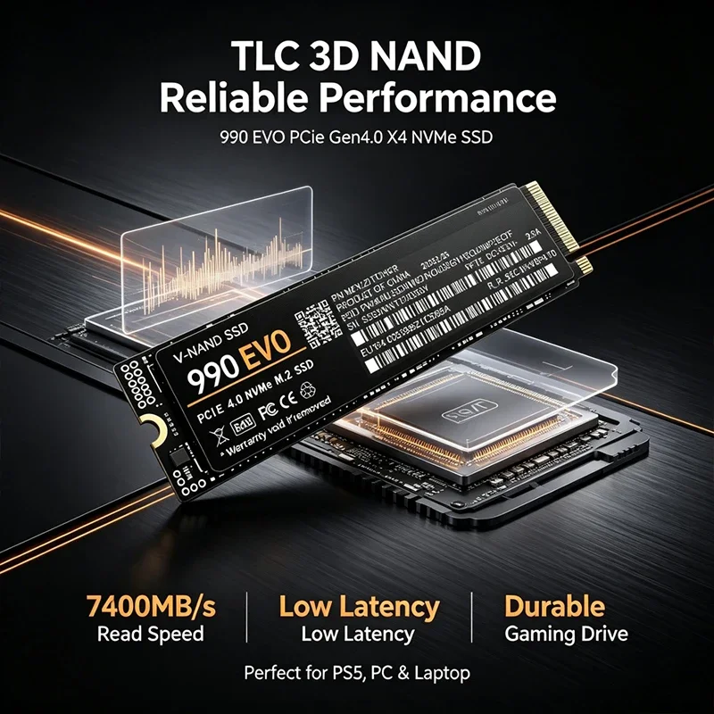 Gaming M.2 NVMe SSD 990 EVO PC - M.2 Nvme 4Tb Pcie 4.0 Ssd recensie en prijs