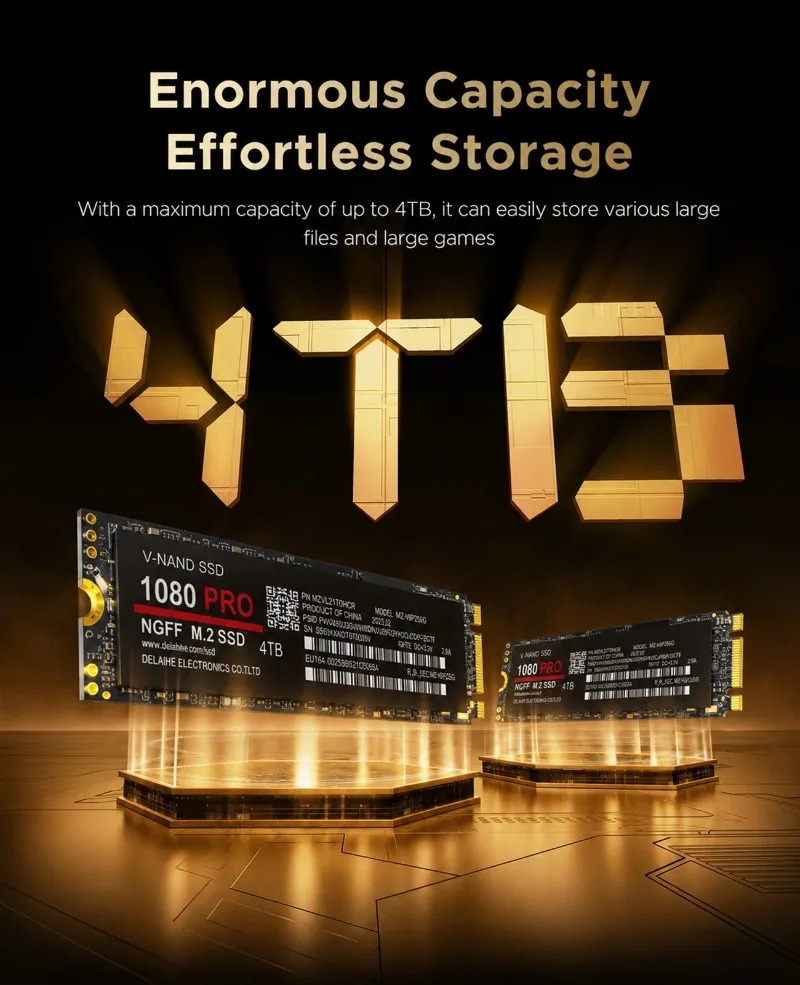 100% originele 1080PRO PCIe 4. - M.2 Nvme 4Tb Pcie 4.0 Ssd recensie en prijs