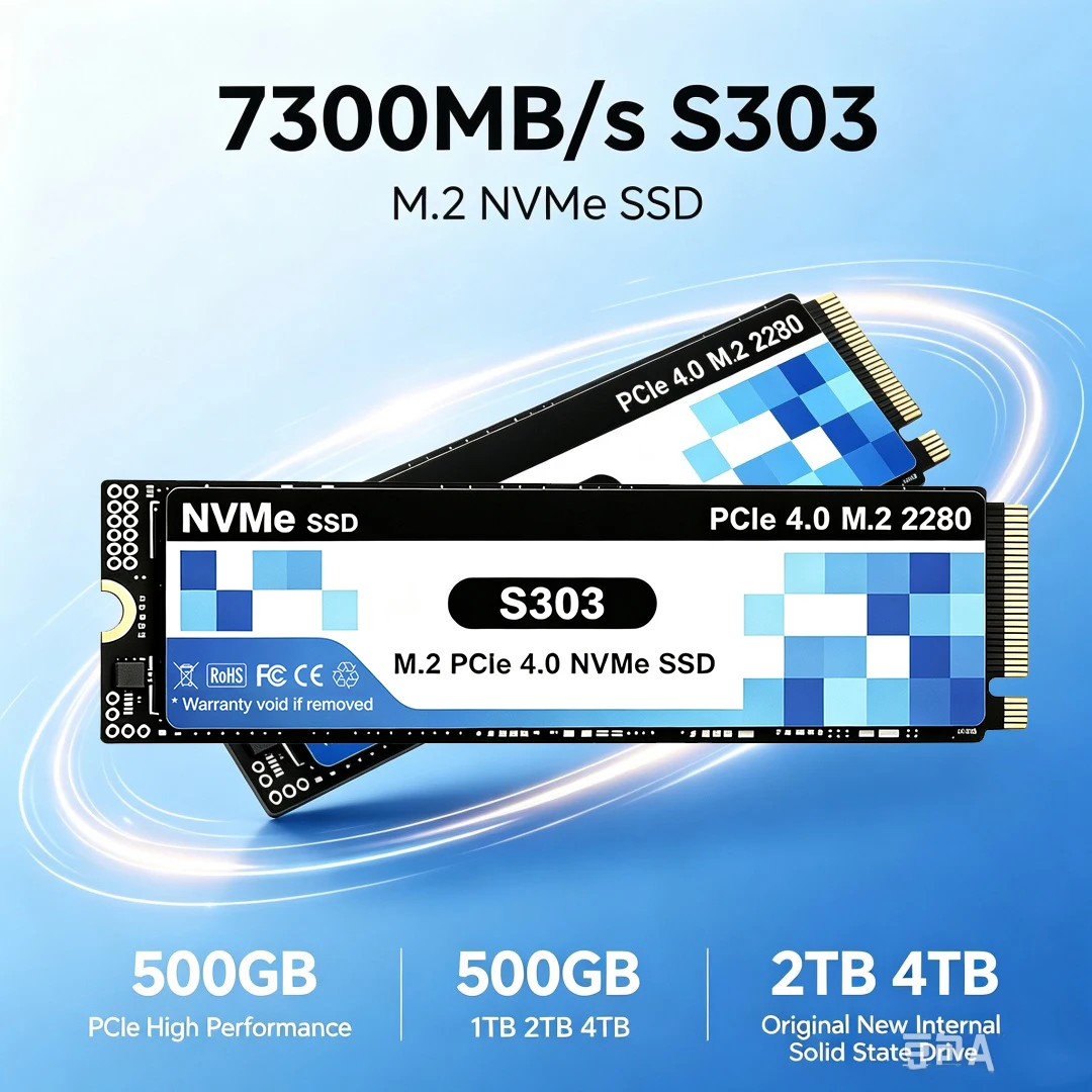 2026 Nieuwe Originele S303 M.2 - M.2 Nvme 4Tb Pcie 4.0 Ssd recensie en prijs