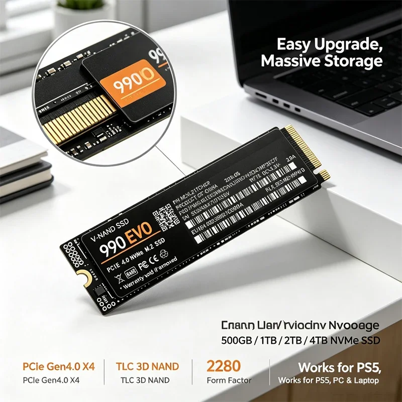 Gaming M.2 NVMe SSD 990 EVO PC - M.2 Nvme 4Tb Pcie 4.0 Ssd recensie en prijs