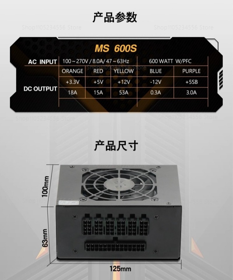 Modulaire SFX PSU 80 Plus Goud - Sfx Power Supply 850W Gold recensie en prijs