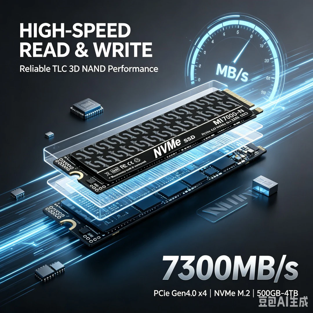 MI7000-N 7300MB/s SSD 1TB 2TB  - M.2 Nvme 4Tb Pcie 4.0 Ssd recensie en prijs