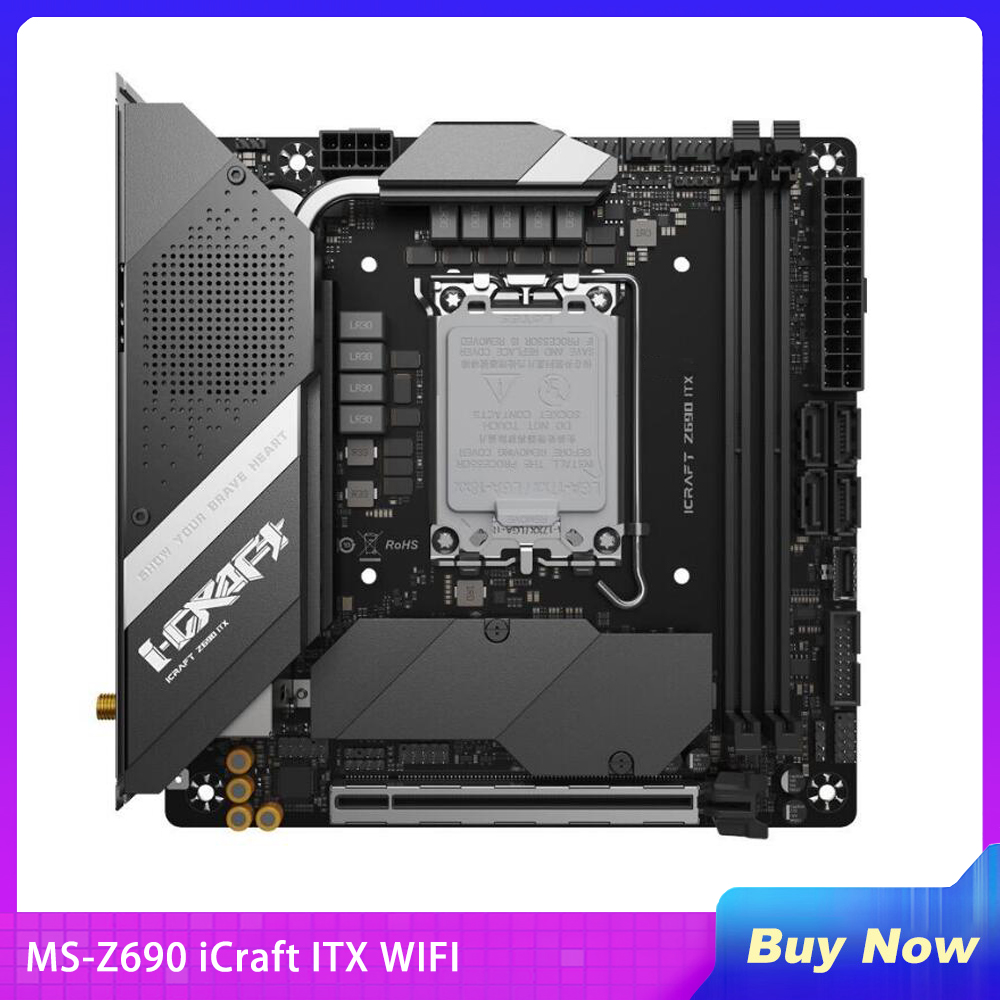 Nieuw MS-Z690 iCraft ITX WIFI  - Lga 1700 Ddr5 Itx Motherboard recensie en prijs