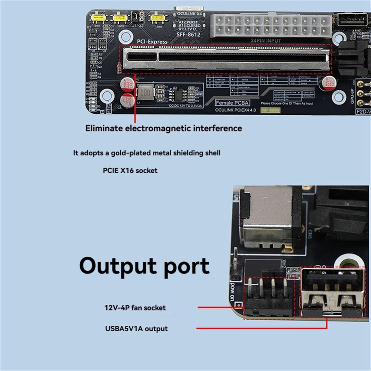 Giftnew Oculink SFF-8612 naar  - External Gpu Dock Pcie 4.0 Oculink recensie en prijs