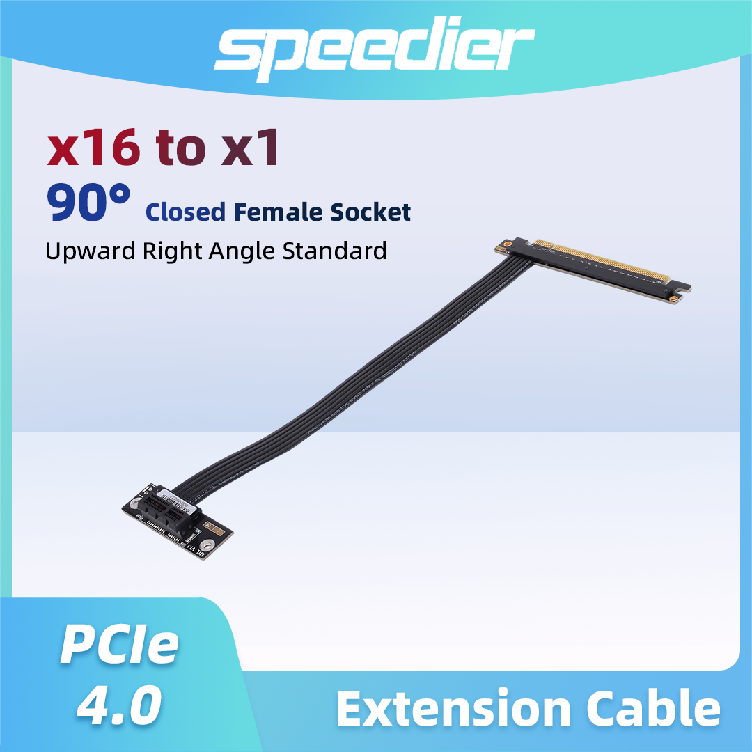 PCIe 4.0/3.0 X16 naar X1 X4 X8 - Pcie 4.0 X16 Riser Cable 90 Degree recensie en prijs