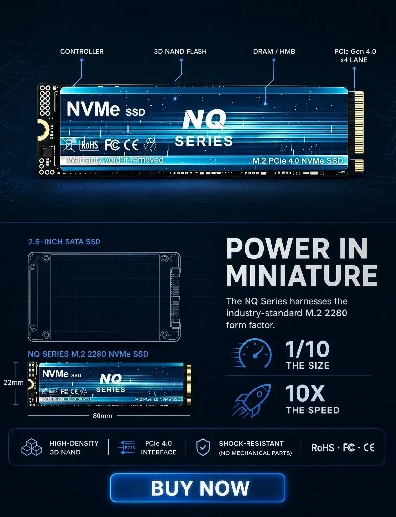 NQ 2TB 4TB PCIe 4.0 NVMe M.2 S - M.2 Nvme 4Tb Pcie 4.0 Ssd recensie en prijs