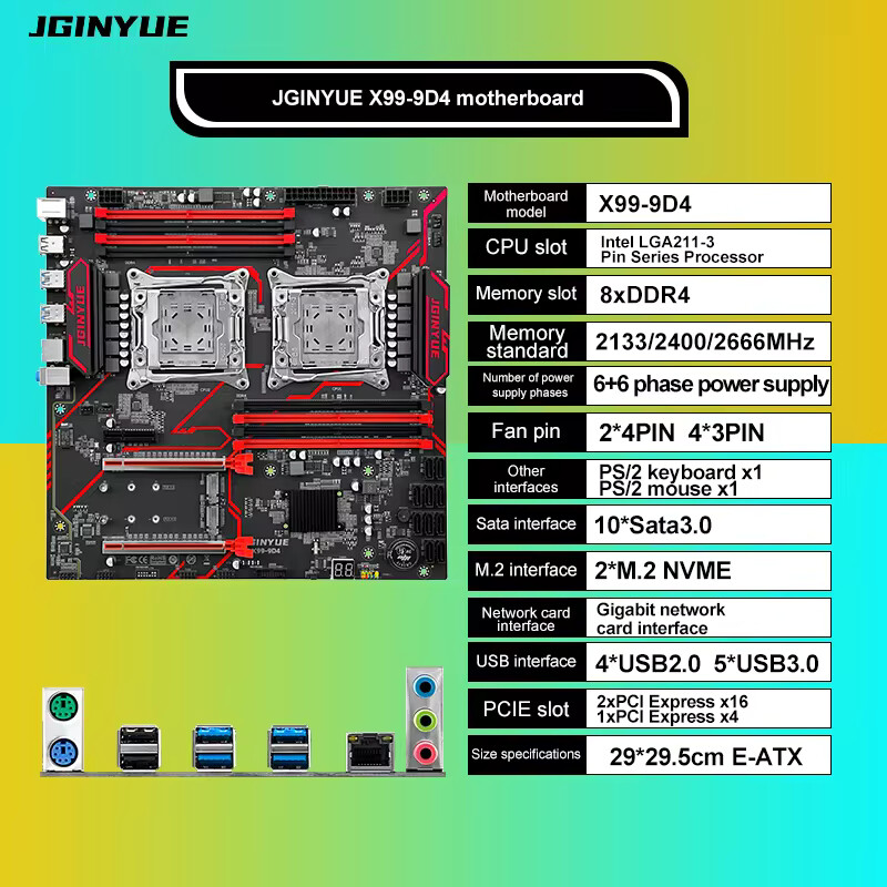X99 Dual Moederbord CPU LGA 20 - X99 Dual Cpu Motherboard Combo recensie en prijs
